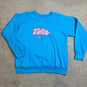 Balloon themes blue Nike crewneck